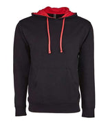 Next Level Unisex Laguna Hoodie Sweatshirt - Next Level 9301 Black/ Red XS Sweatshirts