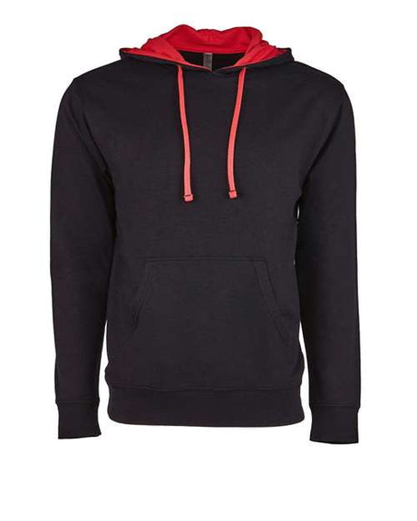 Next Level Unisex Laguna Hoodie Sweatshirt - Next Level 9301 Black/ Red XS Sweatshirts
