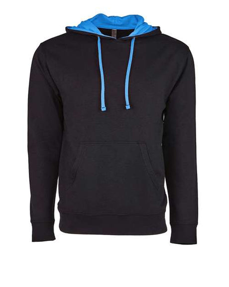 Next Level Unisex Laguna Hoodie Sweatshirt - Next Level 9301 Black/ Turquoise XS Sweatshirts