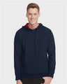 Next Level Unisex Laguna Hoodie Sweatshirt - Next Level 9301 Midnight Navy/ Cardinal XS Sweatshirts