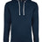 Next Level Unisex Laguna Hoodie Sweatshirt - Next Level 9301 Midnight Navy/ Heather Grey XS Sweatshirts