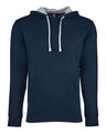 Next Level Unisex Laguna Hoodie Sweatshirt - Next Level 9301 Midnight Navy/ Heather Grey XS Sweatshirts