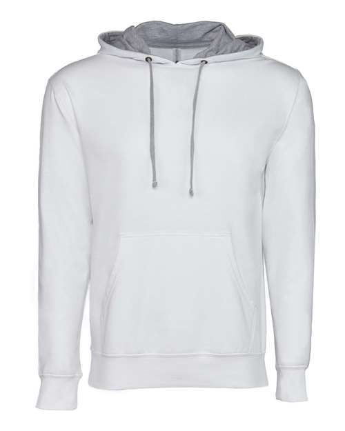 Next Level Unisex Laguna Hoodie Sweatshirt - Next Level 9301 White/ Heather Grey XS Sweatshirts
