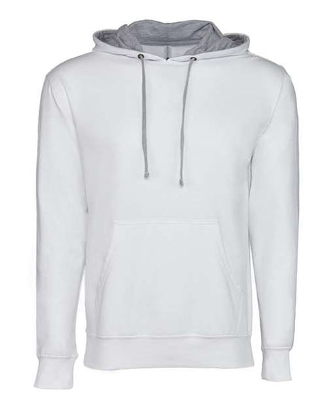 Next Level Unisex Laguna Hoodie Sweatshirt - Next Level 9301 White/ Heather Grey XS Sweatshirts
