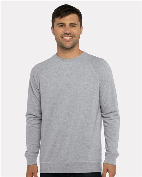 Next Level Unisex Laguna Raglan Crewneck Sweatshirt - Next Level 9000 Black XS Crewneck Sweatshirts