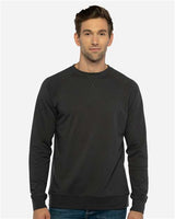 Next Level Unisex Laguna Raglan Crewneck Sweatshirt - Next Level 9000 Graphite Black XS Crewneck Sweatshirts