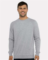 Next Level Unisex Laguna Raglan Crewneck Sweatshirt - Next Level 9000 Heather Grey XS Crewneck Sweatshirts
