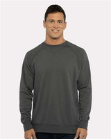 Next Level Unisex Laguna Raglan Crewneck Sweatshirt - Next Level 9000 Heavy Metal XS Crewneck Sweatshirts