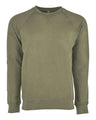 Next Level Unisex Laguna Raglan Crewneck Sweatshirt - Next Level 9000 Military Green XS Crewneck Sweatshirts