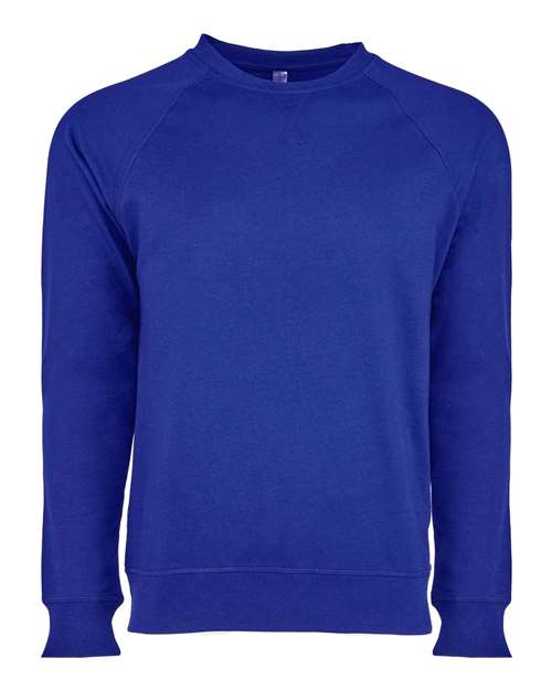 Next Level Unisex Laguna Raglan Crewneck Sweatshirt - Next Level 9000 Royal XS Crewneck Sweatshirts