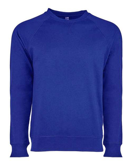 Next Level Unisex Laguna Raglan Crewneck Sweatshirt - Next Level 9000 Royal XS Crewneck Sweatshirts