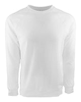 Next Level Unisex Laguna Raglan Crewneck Sweatshirt - Next Level 9000 White XS Crewneck Sweatshirts