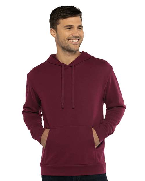 Next Level Unisex Laguna Sueded Hoodie Sweatshirt - Next Level 9304 Maroon XS Sweatshirts