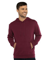 Next Level Unisex Laguna Sueded Hoodie Sweatshirt - Next Level 9304 Maroon XS Sweatshirts
