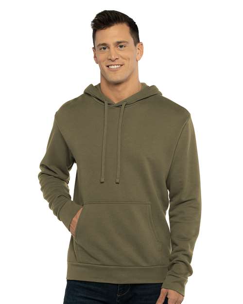 Next Level Unisex Laguna Sueded Hoodie Sweatshirt - Next Level 9304 Military Green XS Sweatshirts