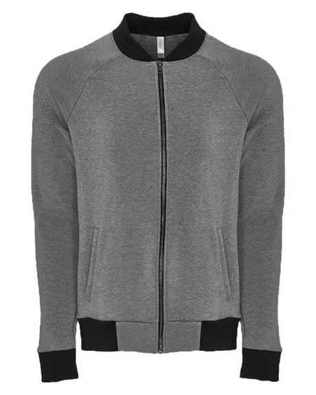 Next Level Unisex Malibu Bomber Jacket - Next Level 9700 Heather Military Green XS Jackets