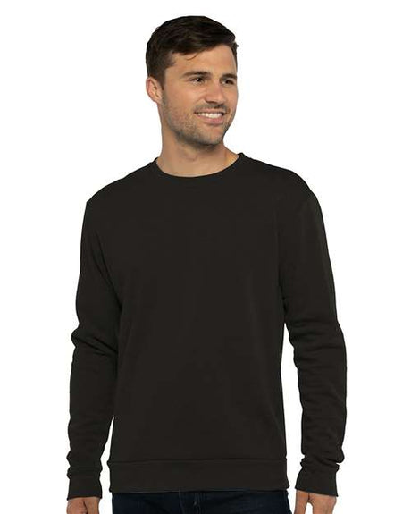 Next Level Unisex Malibu Crewneck Sweatshirt - Next Level 9002 Heather Black XS Crewneck Sweatshirts