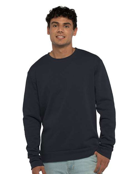 Next Level Unisex Malibu Crewneck Sweatshirt - Next Level 9002 Heather Midnight Navy XS Crewneck Sweatshirts