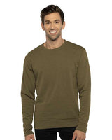 Next Level Unisex Malibu Crewneck Sweatshirt - Next Level 9002 Heather Military Green XS Crewneck Sweatshirts