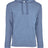 Next Level Unisex Malibu Welt Pocket Hoodie Sweatshirt - Next Level 9300 Heather Bay Blue XS Sweatshirts