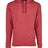 Next Level Unisex Malibu Welt Pocket Hoodie Sweatshirt - Next Level 9300 Heather Cardinal XS Sweatshirts