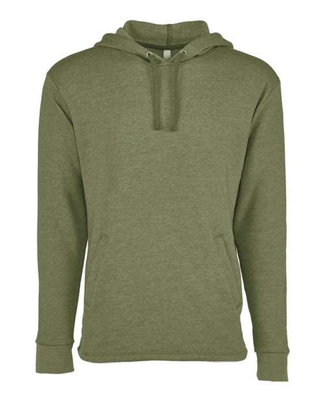 Next Level Unisex Malibu Welt Pocket Hoodie Sweatshirt - Next Level 9300 Heather Military Green XS Sweatshirts