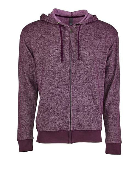 Next Level Unisex Pacifica Full - Zip Hoodie Sweatshirt - Next Level 9600 Plum XS Zip Hoodies