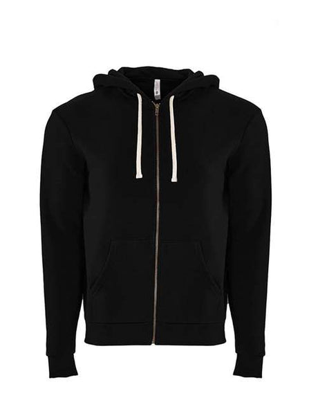 Next Level Unisex Santa Barbara Full - Zip Hoodie Sweatshirt - Next Level 9602 Black XS Zip Hoodies