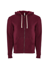 Next Level Unisex Santa Barbara Full - Zip Hoodie Sweatshirt - Next Level 9602 Cardinal XS Zip Hoodies