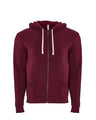 Next Level Unisex Santa Barbara Full - Zip Hoodie Sweatshirt - Next Level 9602 Cardinal XS Zip Hoodies