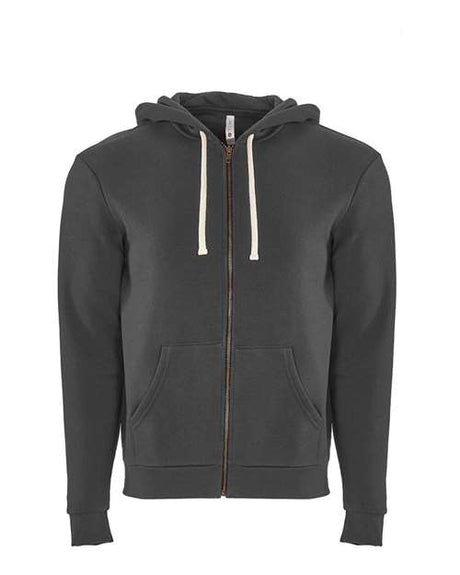 Next Level Unisex Santa Barbara Full - Zip Hoodie Sweatshirt - Next Level 9602 Heavy Metal XS Zip Hoodies