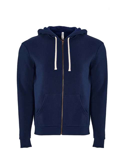 Next Level Unisex Santa Barbara Full - Zip Hoodie Sweatshirt - Next Level 9602 Midnight Navy XS Zip Hoodies