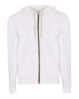 Next Level Unisex Santa Barbara Full - Zip Hoodie Sweatshirt - Next Level 9602 White XS Zip Hoodies