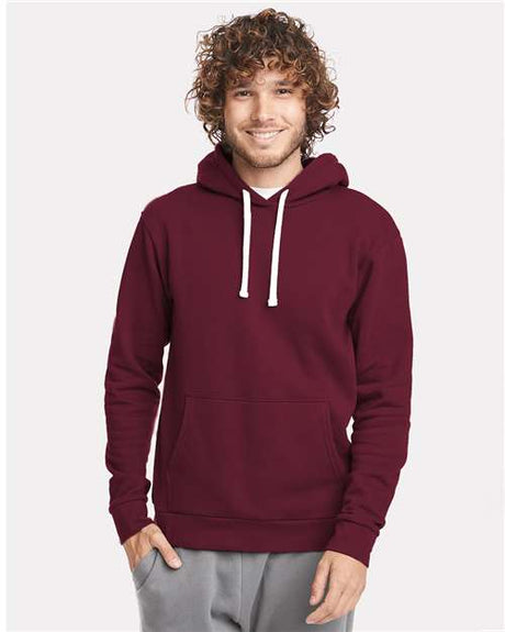 Next Level Unisex Santa Barbara Hoodie Sweatshirt - Next Level 9303 Maroon XS Sweatshirts