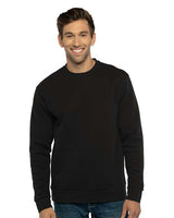 Next Level Unisex Santa Barbara Pocket Crewneck Sweatshirt - Next Level 9001 Black XS Crewneck Sweatshirts