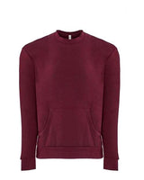 Next Level Unisex Santa Barbara Pocket Crewneck Sweatshirt - Next Level 9001 Cardinal XS Crewneck Sweatshirts