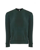 Next Level Unisex Santa Barbara Pocket Crewneck Sweatshirt - Next Level 9001 Forest Green XS Crewneck Sweatshirts