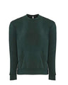 Next Level Unisex Santa Barbara Pocket Crewneck Sweatshirt - Next Level 9001 Forest Green XS Crewneck Sweatshirts