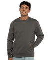 Next Level Unisex Santa Barbara Pocket Crewneck Sweatshirt - Next Level 9001 Heavy Metal XS Crewneck Sweatshirts