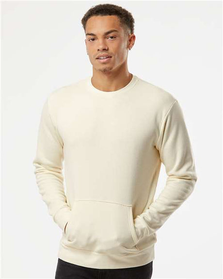 Next Level Unisex Santa Barbara Pocket Crewneck Sweatshirt - Next Level 9001 Natural XS Crewneck Sweatshirts