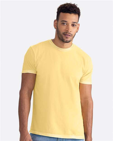 Next Level Unisex Soft Wash T-Shirt - Next Level 3600SW Washed Banana Cream XS Short Sleeve T-Shirts