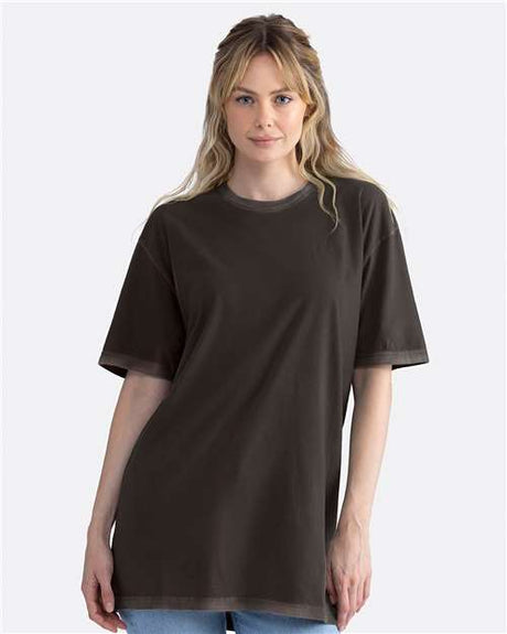 Next Level Unisex Soft Wash T-Shirt - Next Level 3600SW Washed Graphite Black XS Short Sleeve T-Shirts