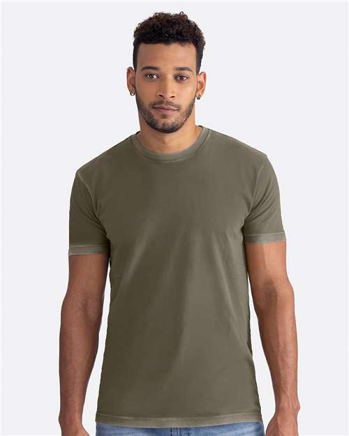 Next Level Unisex Soft Wash T-Shirt - Next Level 3600SW Washed Military Green XS Short Sleeve T-Shirts