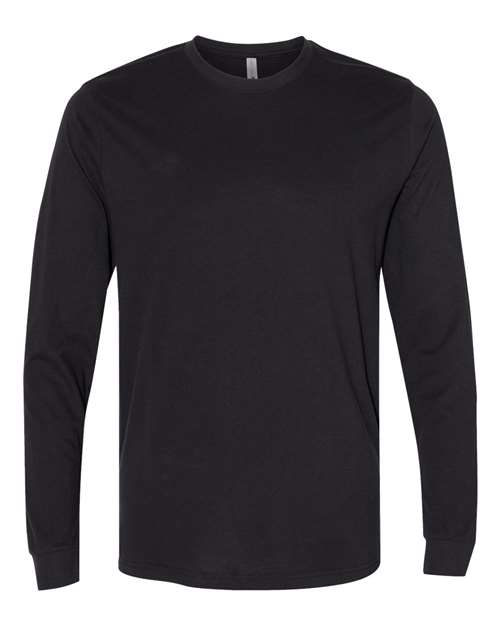 Next Level Unisex Sueded Long Sleeve T-Shirt - Next Level 6411 Black XS Long Sleeve T-Shirts