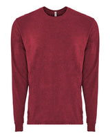 Next Level Unisex Sueded Long Sleeve T-Shirt - Next Level 6411 Cardinal XS Long Sleeve T-Shirts