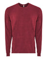 Next Level Unisex Sueded Long Sleeve T-Shirt - Next Level 6411 Cardinal XS Long Sleeve T-Shirts