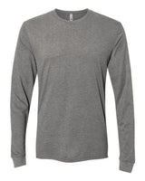 Next Level Unisex Sueded Long Sleeve T-Shirt - Next Level 6411 Dark Heather Grey XS Long Sleeve T-Shirts