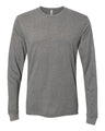 Next Level Unisex Sueded Long Sleeve T-Shirt - Next Level 6411 Dark Heather Grey XS Long Sleeve T-Shirts