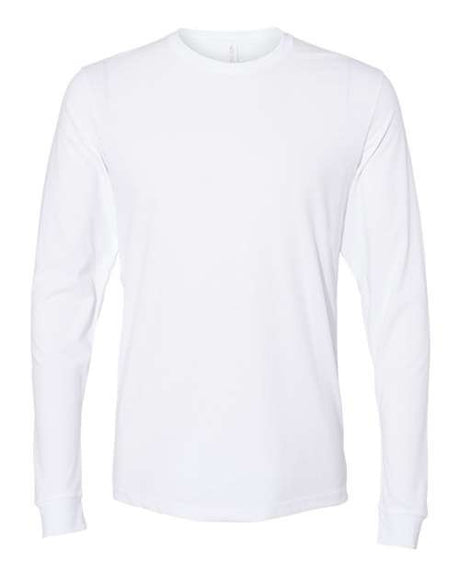 Next Level Unisex Sueded Long Sleeve T-Shirt - Next Level 6411 White XS Long Sleeve T-Shirts