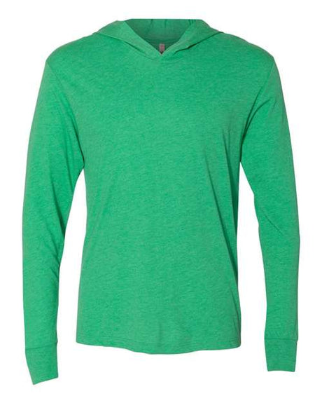 Next Level Unisex Triblend Hooded Long Sleeve Pullover T-Shirt - Next Level 6021 Envy XS Short Sleeve T-Shirts